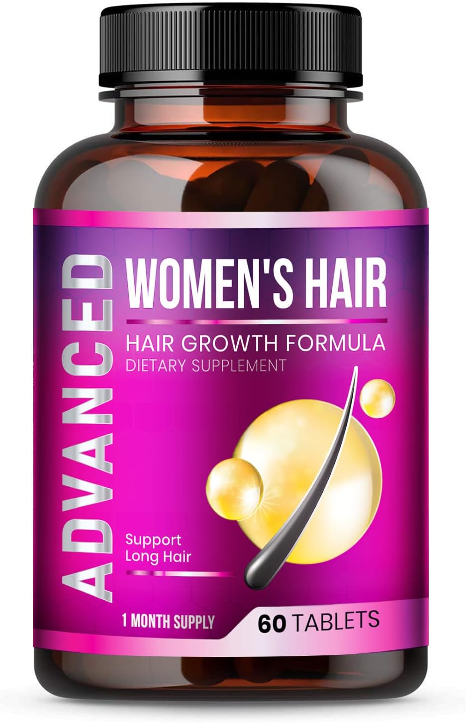 Hair Growth Vitamins for Women - Hair Vitamins for Thinning Hair for Women .Regrow & Regrowth Hair Supplement with Dht Blocker,Biotin & Saw Palmetto for Women.Volumize,Thicker,Longer Hair.
