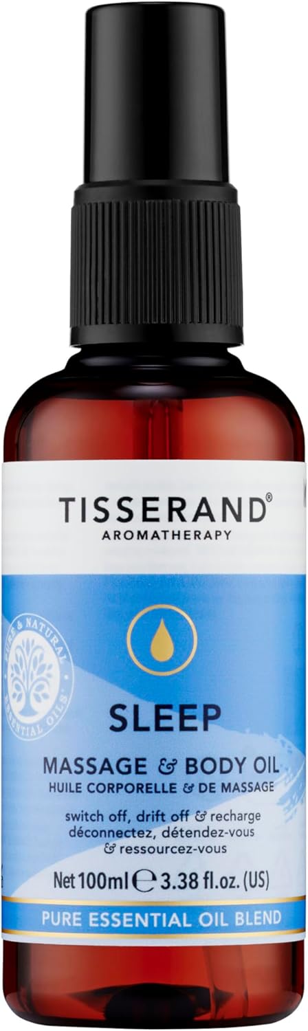 Tisserand Massage and Body Oil - Massage Oil with Nourishing Vitamins, Antioxidants, Omega 6 and 9 Fatty Acids - Sesame and Jojoba Base - 3.38 oz