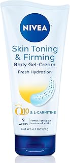 NIVEA Skin Firming and Toning Body Gel Cream with Q10, Firming Body Cream, Moisturizing Skin Cream, 6.7 Oz Tube