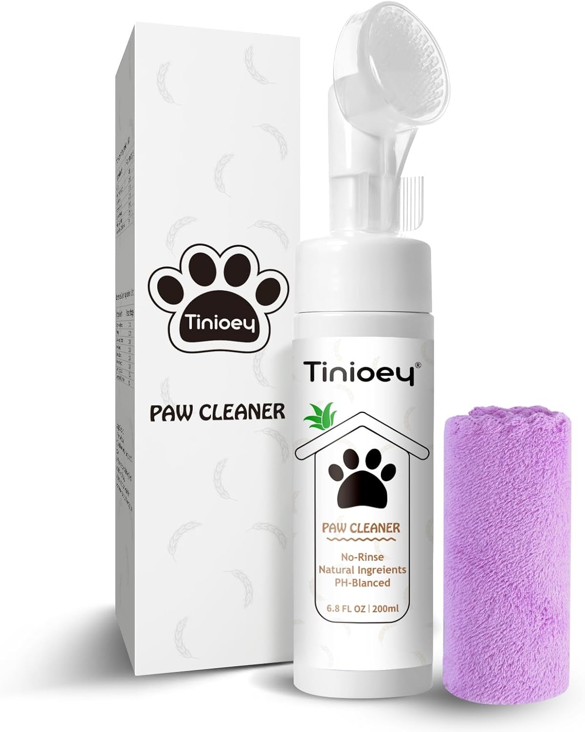 Tinioey Paw Cleaner for Dogs and Cats | Clean Paws No-rinse Foaming Cleanser| Dog Gifts for Muddy Paws | Cat Paw Cleaner Pet Paw Cleaner | Dog Accessories Pet Supplies