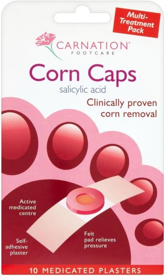 Carnation Footcare Corn Caps (10) - Pack of 6