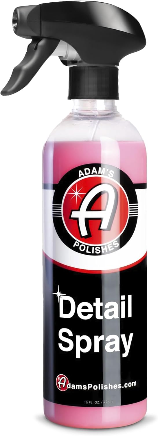Adam's Detail Spray (16 fl. oz) - Quick Waterless Car Detailer | Polisher Clay Bar & Car Wax Booster | Adds Shine & Gloss Depth