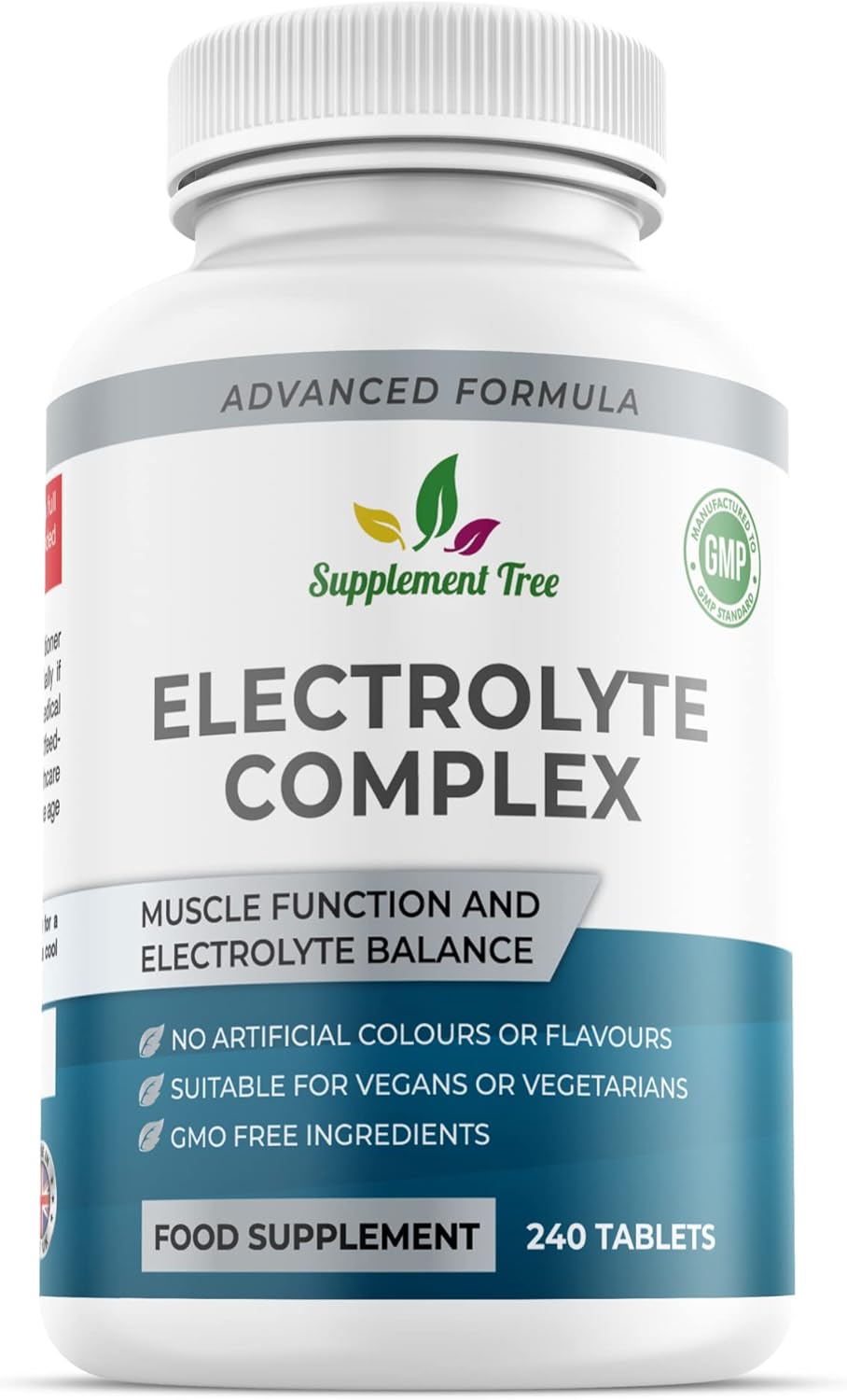 Electrolytes Complex | 240 Vegan Tablets | Electrolyte Pills with Potassium, Calcium, Magnesium & More | Keto Diet, Hydration Recovery & Salt Replacement | High Strength Electrolyte Supplement