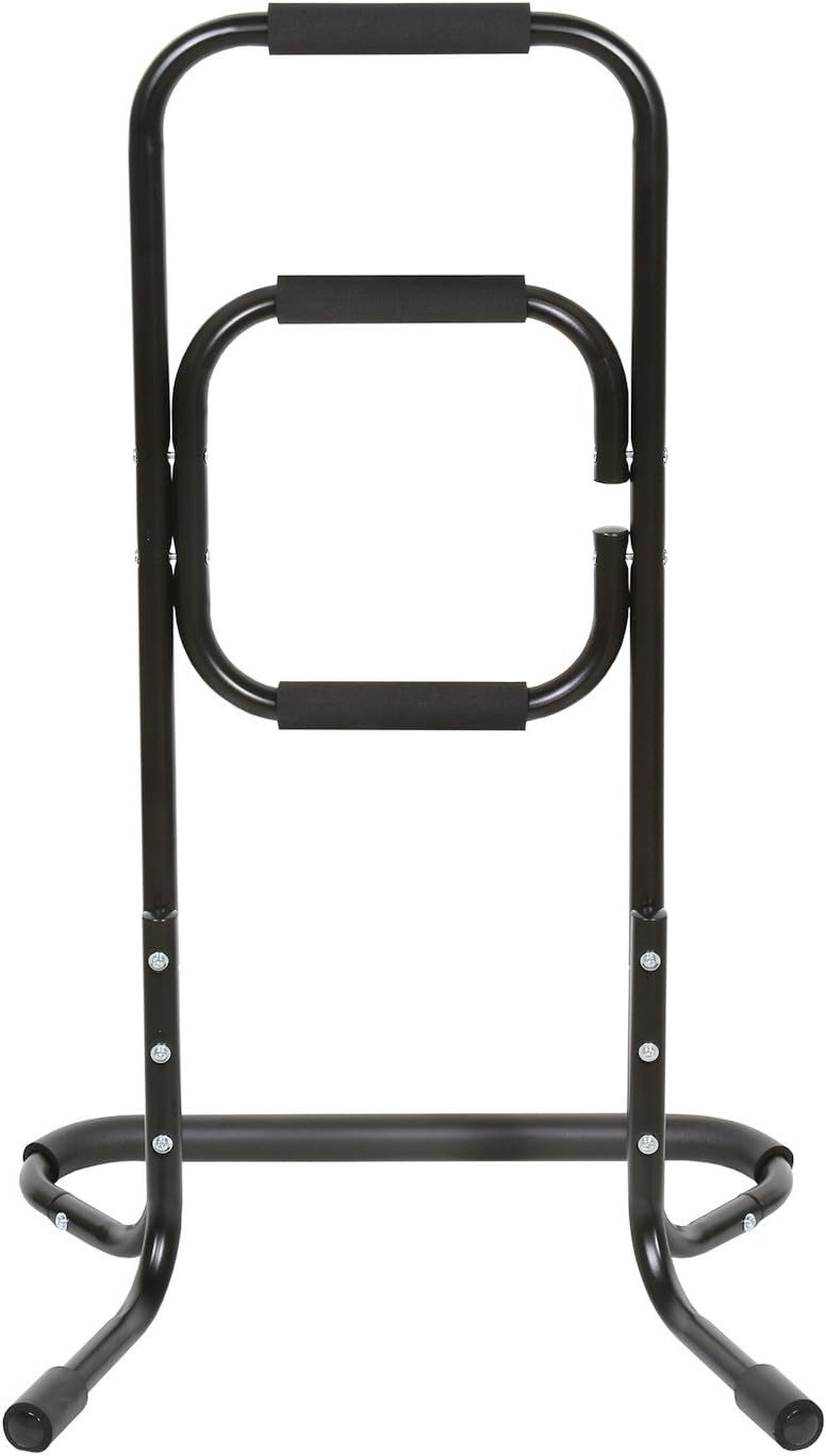 Bandwagon Chair Stand Assist - Portable Bar Helps You Rise from Seated Position - Lift Safety Elderly Assistance Products, Metal, Black