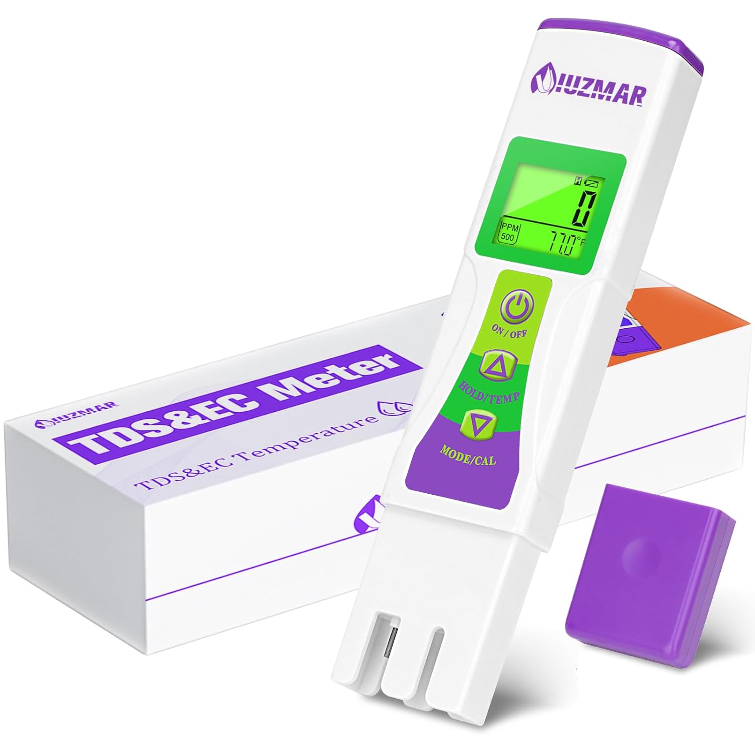 TDS Meter Drinking Water Tester Digital Water Quality Tester for Filtered Water Tap Water PPM EC Meter with ATC for Water RO Systems Hydroponics Setup Hot Tub TDS Range 0-8600ppm