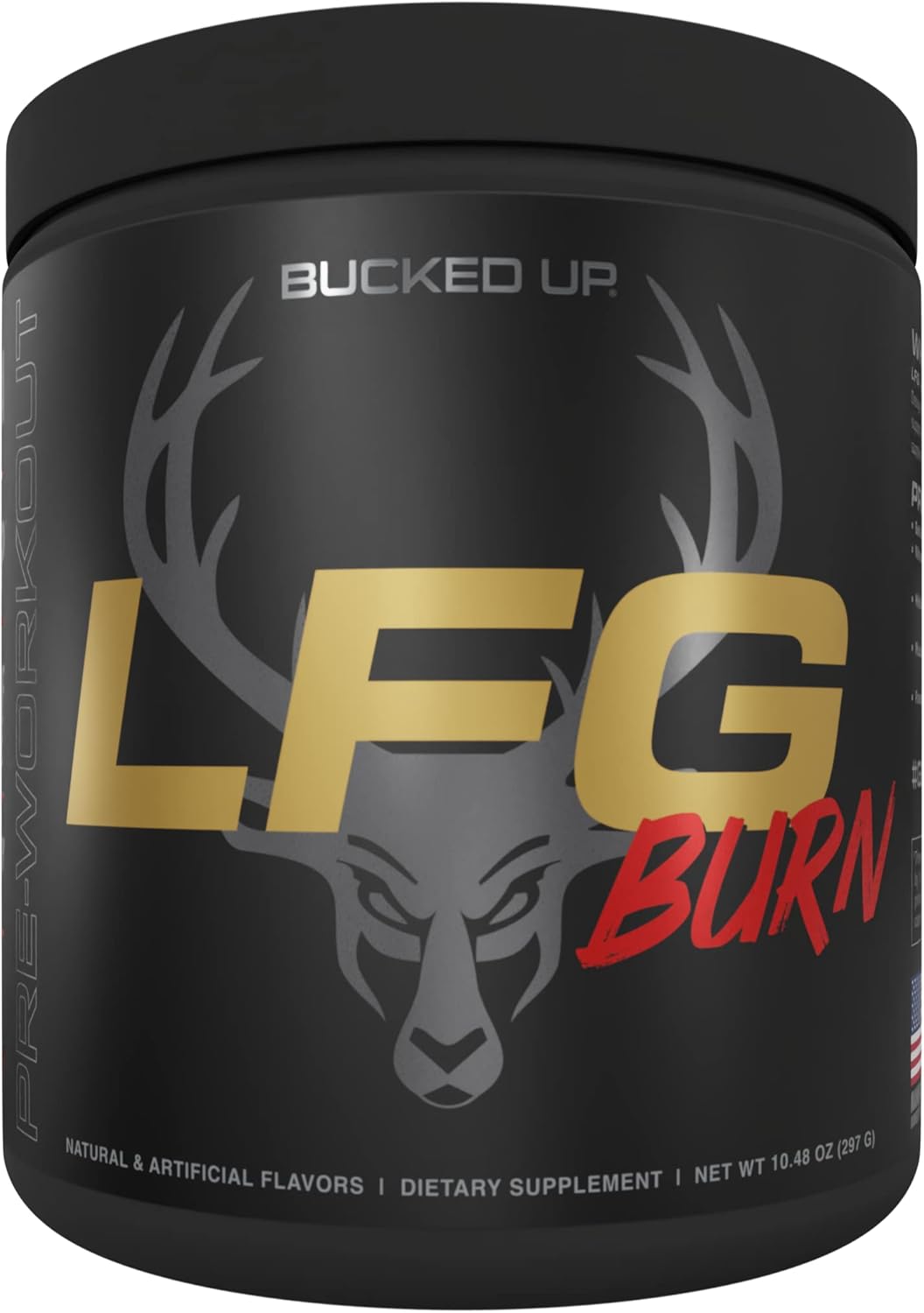 Bucked Up LFG Pre Workout - Supplement Powder for Energy, Pump, Endurance and Burn (30 Servings) (Berry)