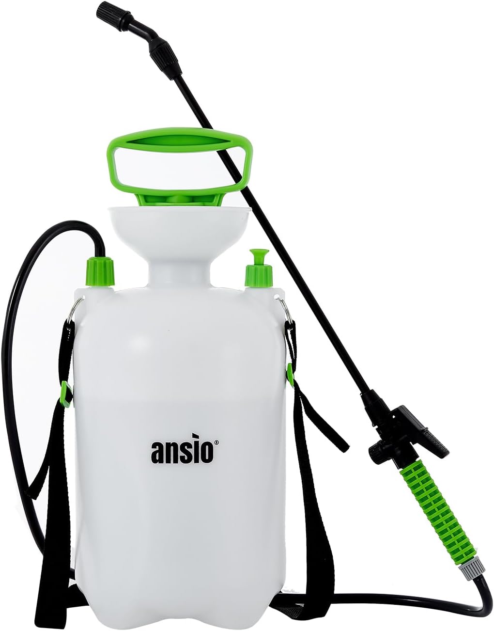 ANSIO® Garden Sprayer 5 litre Pressure Pump Action, Weed Killer,Water Pump Sprayer, Ideal with Pesticides, Insecticides, Fungicides.