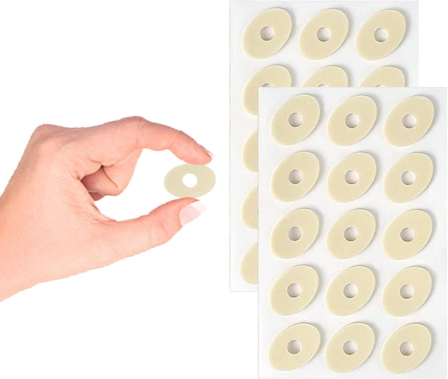 Corn Pads for Feet 30 Pcs Soft Corn Cushions Latex Foam Corn Plasters for Feet Self Adhesive Callus Pads Corn Pad Bunion Plasters Anti Corn Removal Friction Reduce Foot and Heel Pain