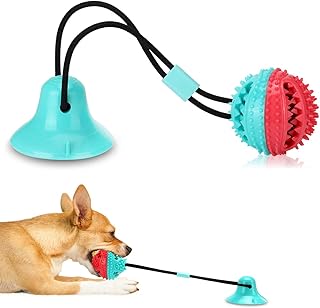 Interactive Dog Toys Tug of War, Mentally Stimulating Toys for Dogs, Puppy Teething Toys for Boredom to Keep Them Busy, Dog Puzzle Treat Food Dispensing Ball Toy for Small Medium Dogs