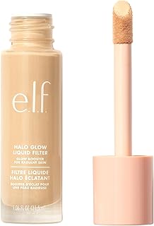 e.l.f. Halo Glow Liquid Filter, Complexion Booster For A Glowing, Soft-Focus Look, Infused With Hyaluronic Acid, Vegan & Cruelty-Free, 0.5 Fair