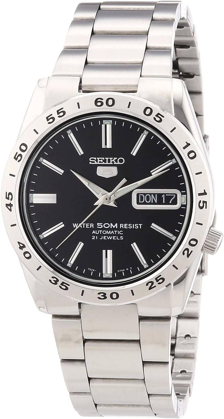 Seiko Men's Analogue Automatic Watch with Stainless Steel Bracelet – SNKE01K1