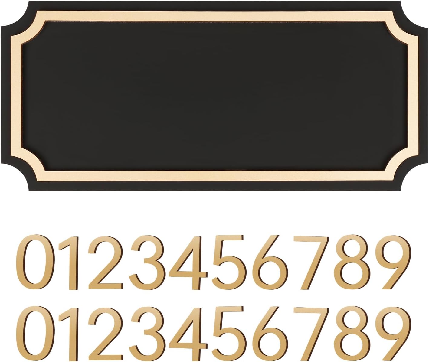 House Address Plaques for Outside - Personalized Address Signs for Mailbox, Apartment, Office, Classroom, Hotel, Garden (Contains Two Sets of Numbers from 0-9)