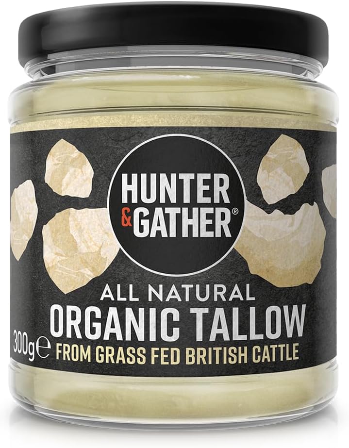Hunter & Gather Organic Beef Tallow from Grass Fed British Cows 300g