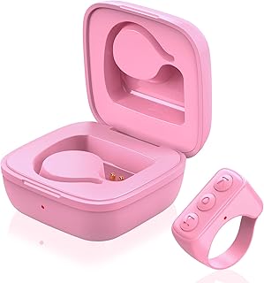 Tiktok Remote Control Ring Finger Scroller Remote Tiktok Bluetooth Scrolling Ring Page Turner,Compatible with iPhone,ipad,Android (Pink)