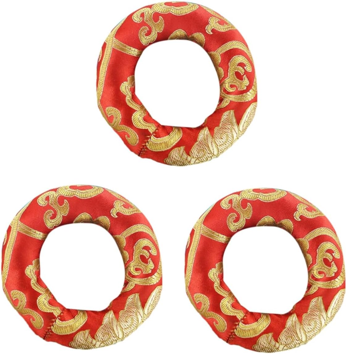 Alasum 3pcs Singing Bowl Pad for Buddhist Rituals Decorative Cushion Home Dcor Product Random Color