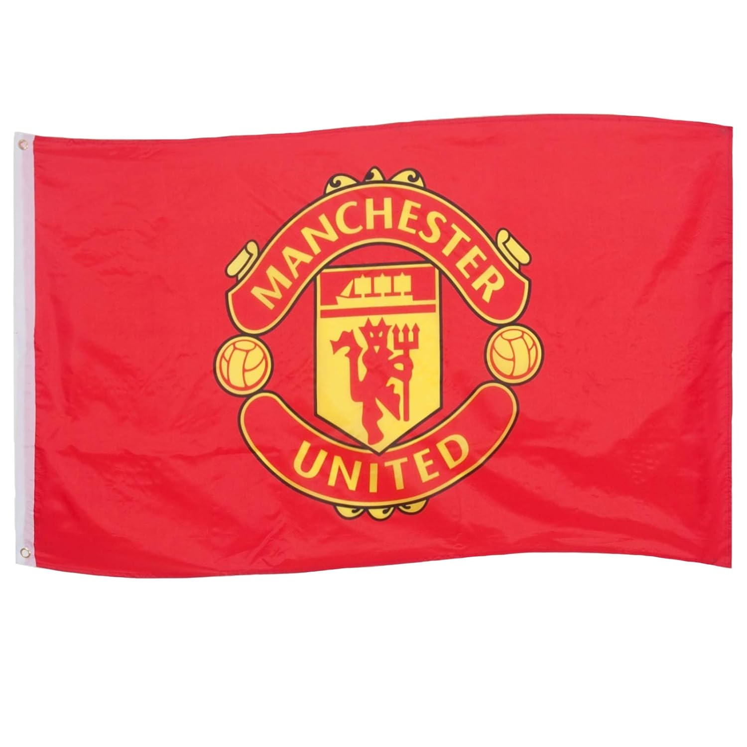 Manchester United FC Official Football Gift 5x3ft Crest Body Flag