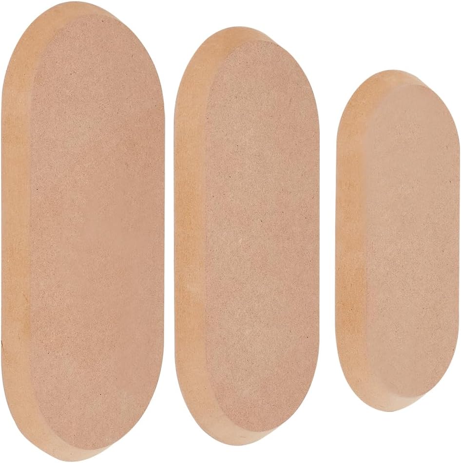 OLYCRAFT 3Pcs Oval Pottery Molds for Clay Ceramic Wood Pottery Tools Clay Drying Board Oval Molds for Ceramics Plate Forming Mold for Clays Ceramics Making Handbuliding Plates -3 Sizes