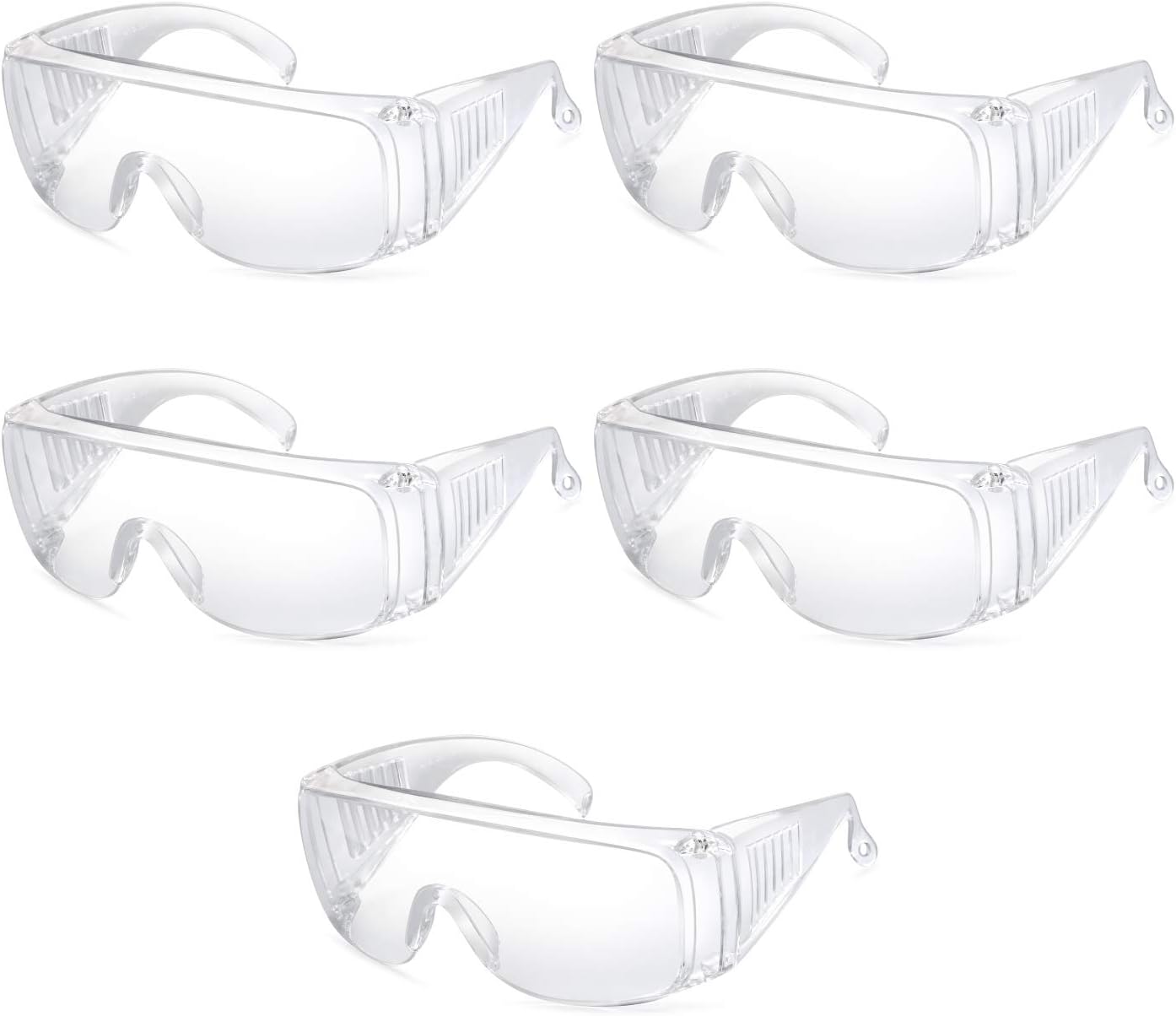 Gamma Ray Protective Goggles Anti-Fog Safety Glasses - Pack of 5