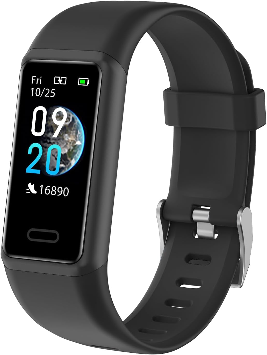Cloudpoem Fitness Tracker with Heart Rate Sleep Monitor Step/Calories Counter,IP68 Waterproof Fitness Watch with Pedometer for Women Men,SMS/SNS/Phone Call Notification for Android iOS Smartphones