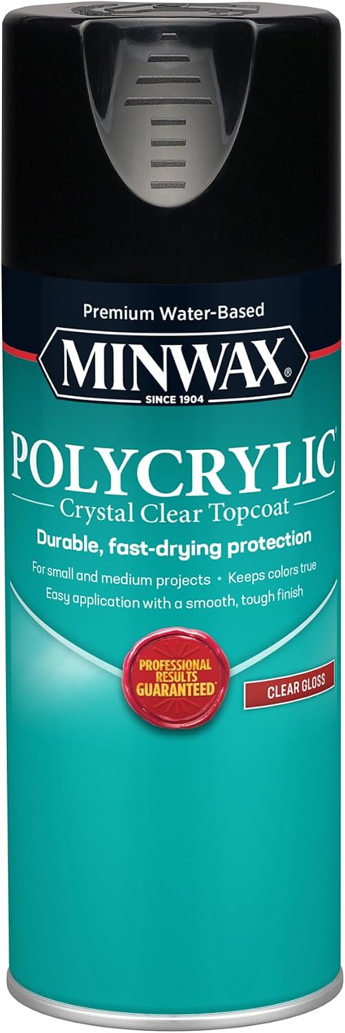 Minwax Polycrylic Protective Finish, Clear Gloss, Clear, 11.5 oz