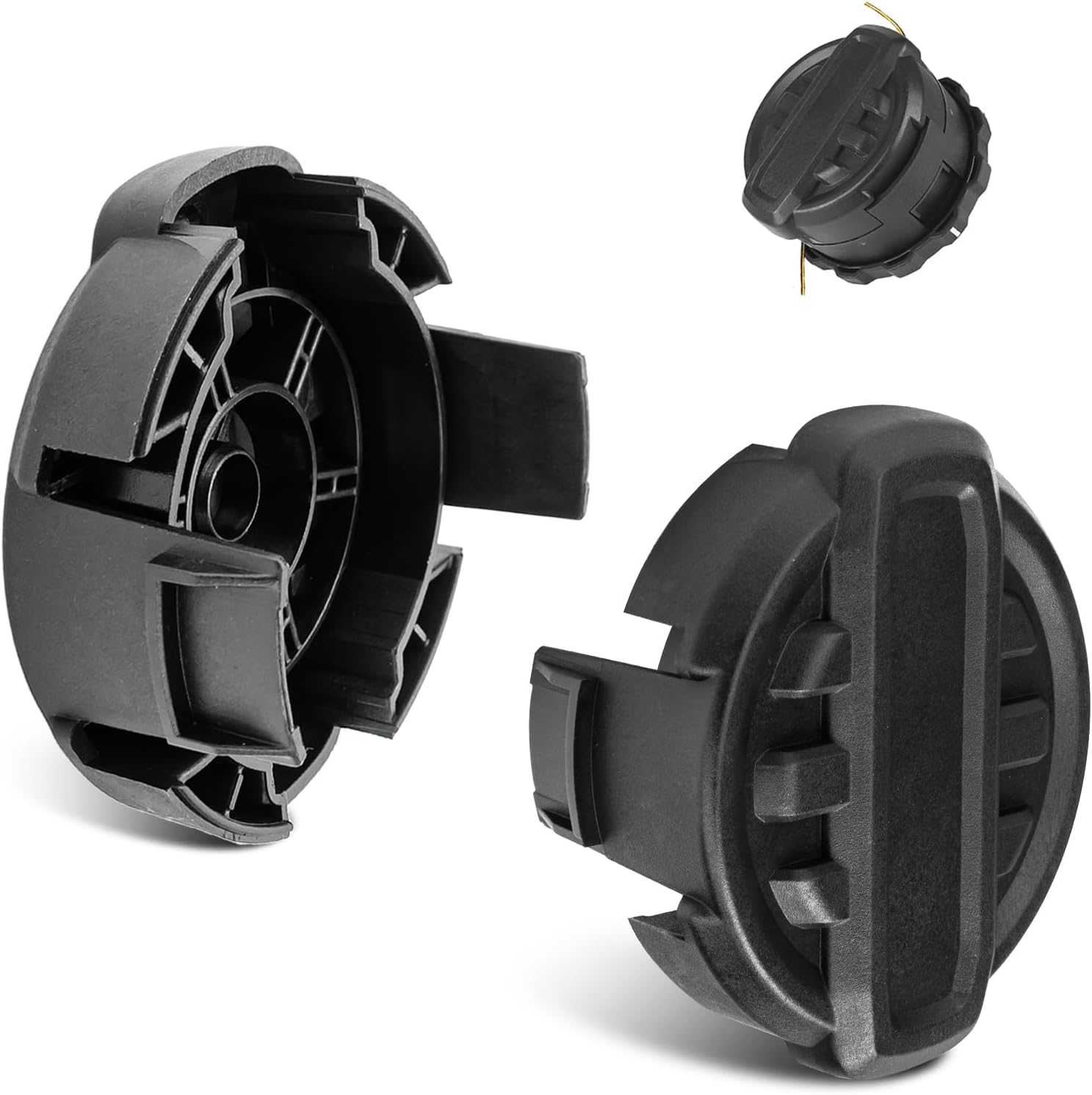 2 Pack Trimmer Head Replacement for DWO1DT995 Dewalt Weed Trimmer Head Cap Cover Compatible with Dewalt String Trimmer Head Replacement for Dewalt String Trimmer Head DCST922P1 DCST922B DCST972X1.