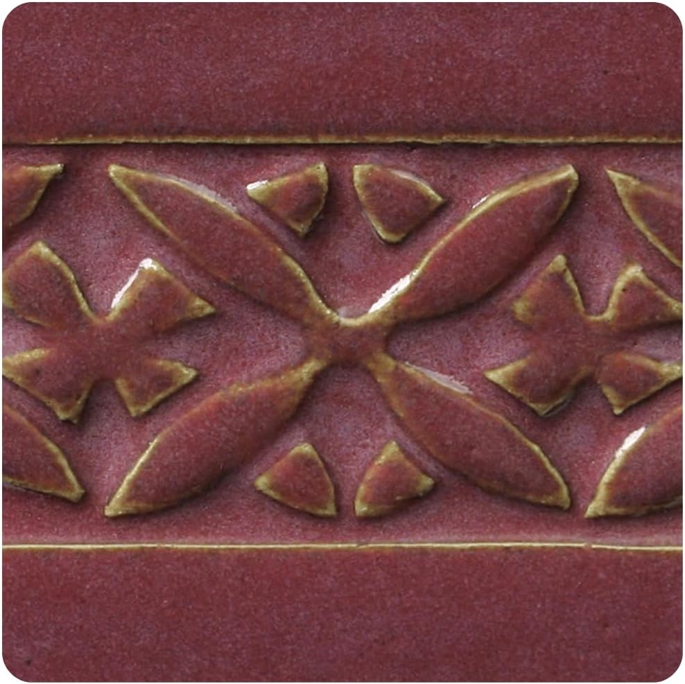 AMACO Potter's Choice PC-55 Chun Plum Red High Fire Glaze Pint, 16 oz. (473 mL), Layerable Mid-High Fire Cone 5-6 (PC) Liquid Ceramic Pottery Glaze for Bisque