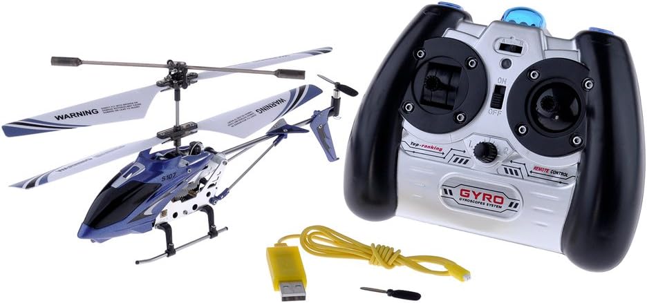 SYMA S107G 3 Channel RC Helicopter with Gyro, Blue