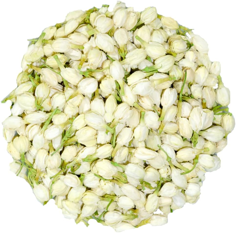 TooGet Fragrant Natural Jasmine Buds Pure Dried Jasmine Flowers Wholesale Herbal Tea - 2 OZ (60g)