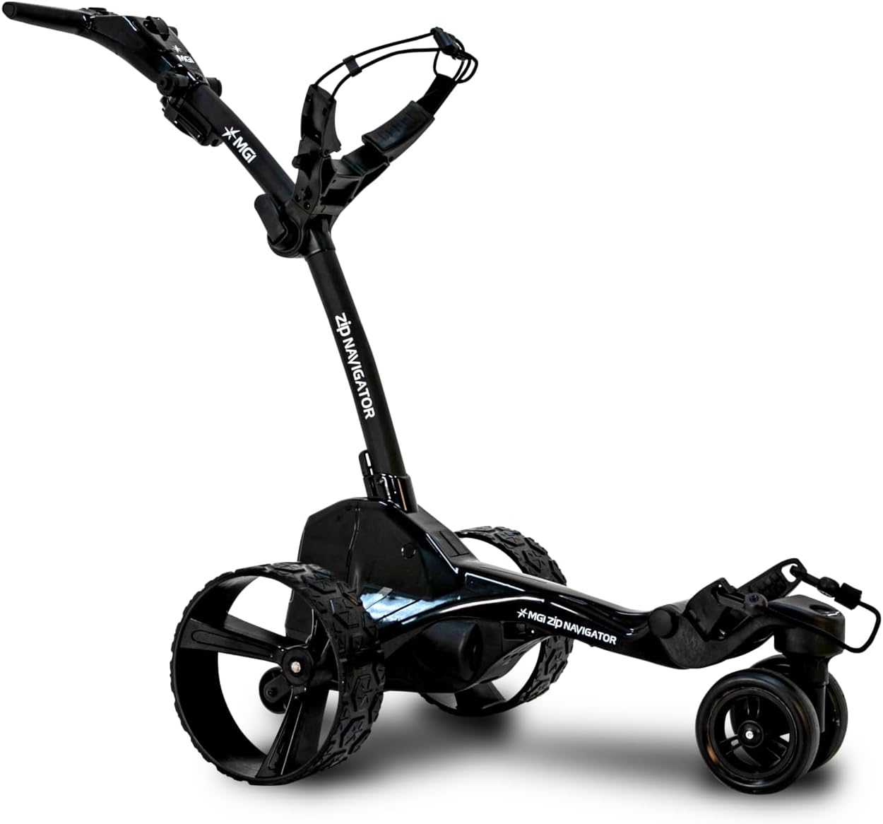 MGI Zip Navigator Electric Golf Cart - 36 Hole Battery - Remote Control - (Drink, Umbrella, & GPS Phone)