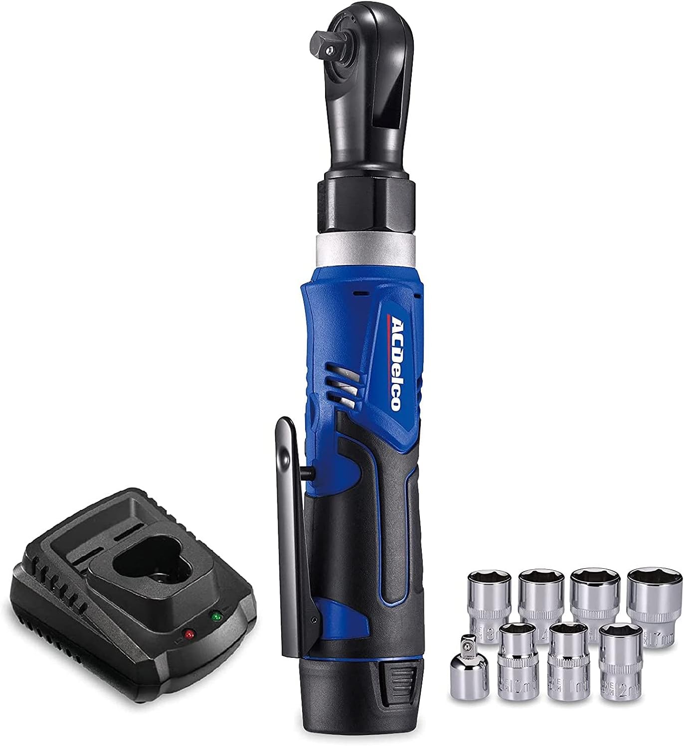 ACDelco ARW1209 -PS G12 Lithium-Ion 12V (10.8V) 3/8" Electric Cordless Ratchet Wrench Set Power Tool