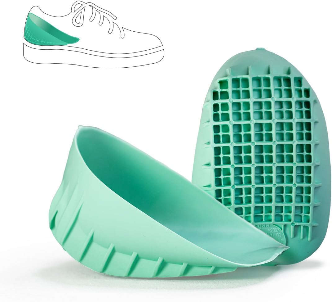 Tuli's Heavy Duty Heel Cups, Cushion Insert for Shock Absorption, Plantar Fasciitis, Sever’s Disease and Heel Pain, Made in the USA, Regular, 1 Pair