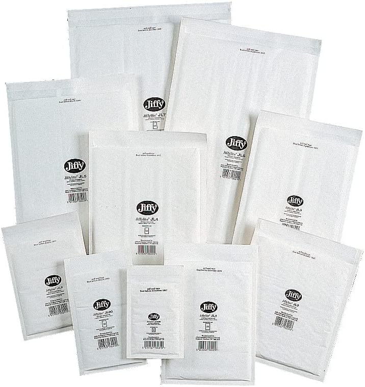 Jiffy Airkraft Bag Bubble-Lined Size 5 Peel and Seal 260x345mm White [Pack of 50]