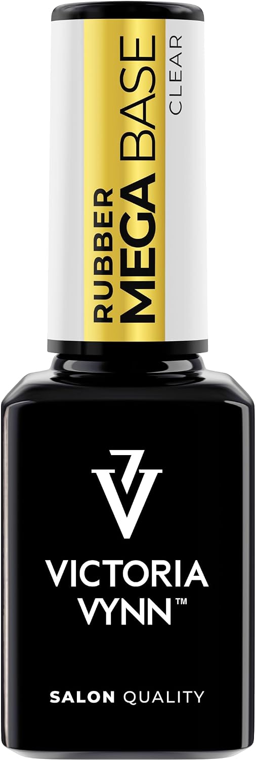 Victoria Vynn Rubber Mega Base Clear 15 ml – Self-Levelling Soak-Off UV/LED Gel Polish Base Coat