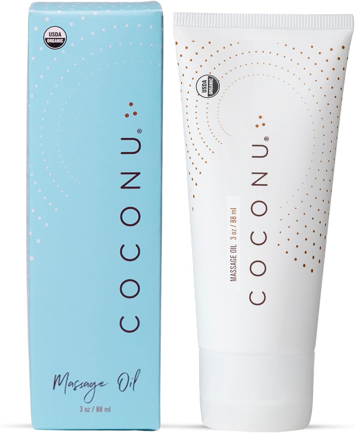 Coconu Oil Based Massage Oils for Date | Organic Coconut Body Oil | Natural & Clean Ingredients, Body Oils for Men, Women | 3 Oz