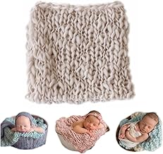 Coberllus Newborn Baby Photography Props Blanket Handmade Knitted Twist Wrap Posing Aid Backdrops for Boy Girls Photography Shoot