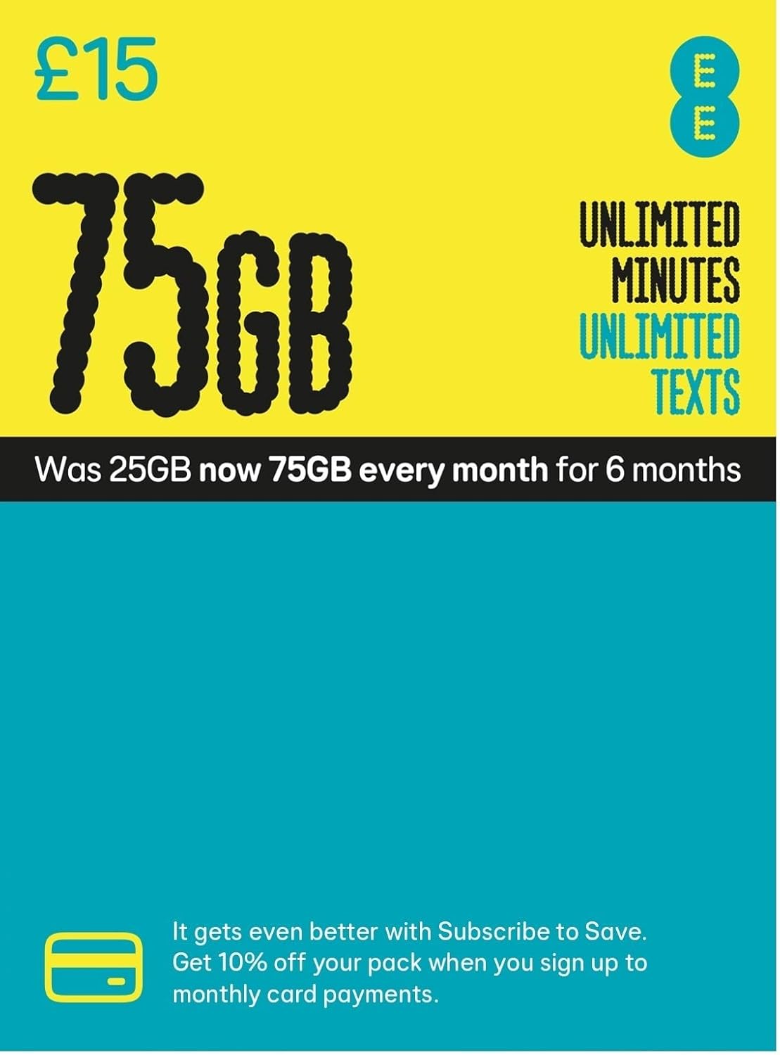 EE 25GB Pay As You Go SIM Card