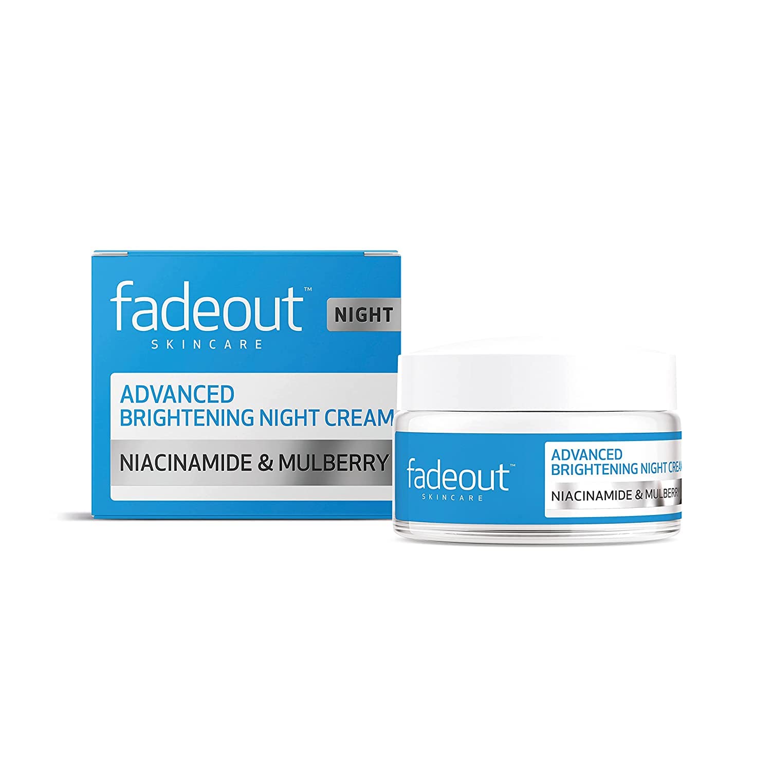 Fade Out Advanced Brightening Night Cream |With Niacinamide Acid,Lactic Acid, and Rosehip Seed Oil boost Skin Hydration and Radiance Overnight,Active Natural Ingredients | 50ml
