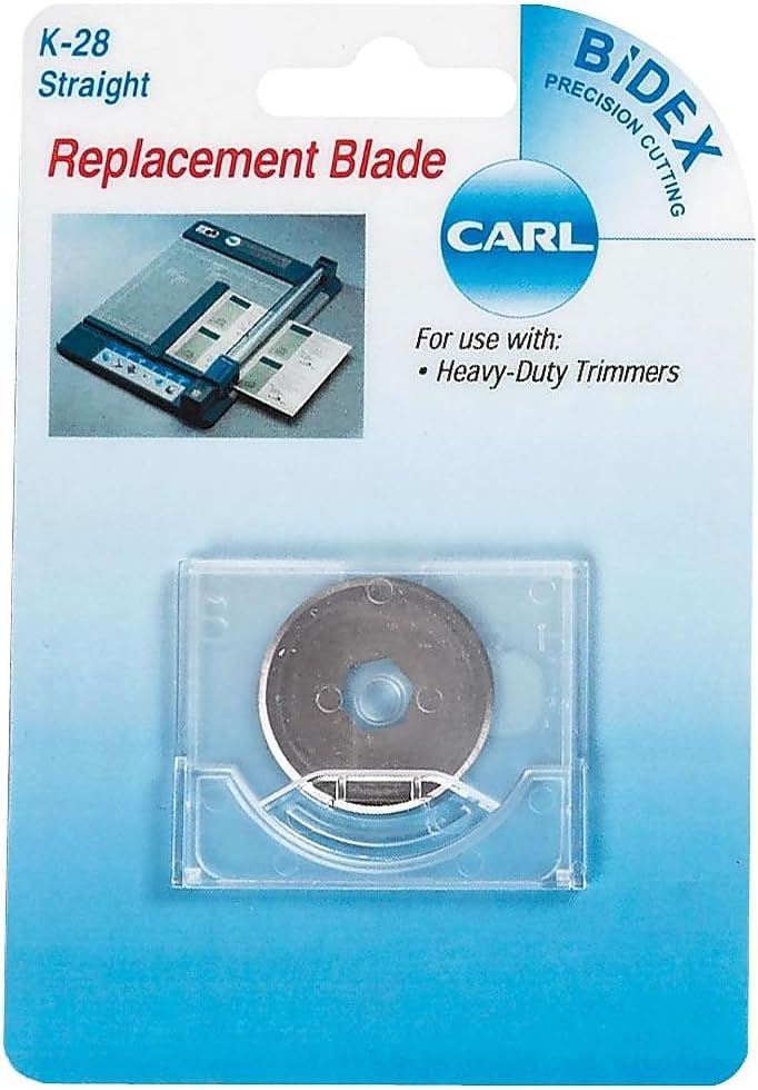 CARL Heavy-Duty Rotary Paper Trimmer, Straight Blade CartridgeK-28