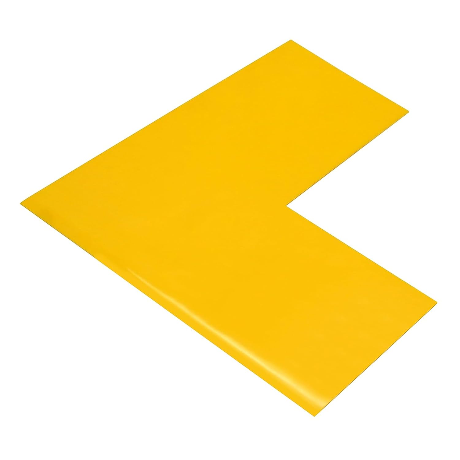 Mighty Line 4 in Angle Floor Markers, 50 ct, 10 in Long, Yellow