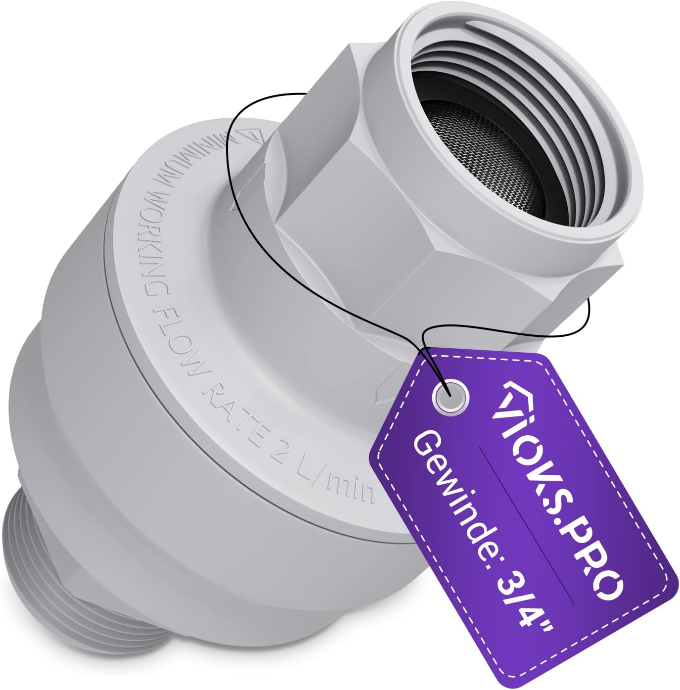 Vioks.pro Water Stop Washing Machine Aquastop Valve Hose 3/4 Inch Safety Valve Washing Machine Check Valve Washing Machine Dishwasher