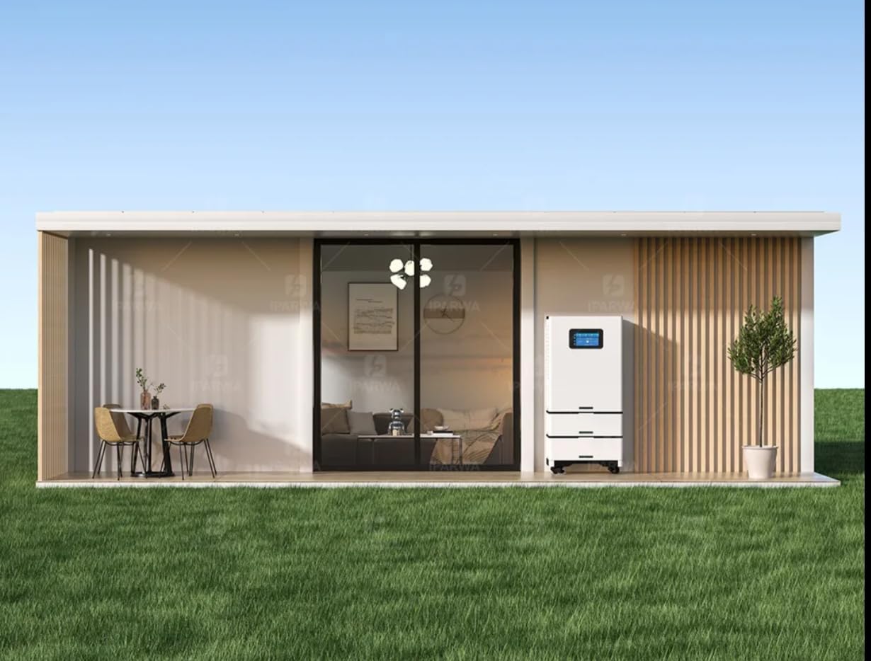 Quick.Simple.Easy SEQ Luxury Prefab House to Live in_Container Movable House with Solar System Off The Grid 1 Bathroom, 1 Bedroom & 1 Kitchen.Modular Guest House, Office – 9 Meters by 6 Meters