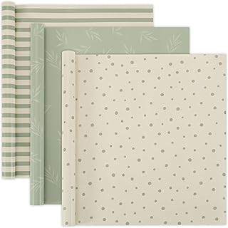 ZICOTO Beautiful Gift Wrapping Paper Rolls for All Occasions - Set of 3 Quality Rolls For Christmas, Birthday, Wedding & Baby Shower - Add a Touch of Magic to Every Gift You Wrap - 17 x 120 in