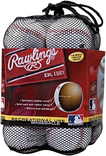 Rawlings | Official League Recreational Use Practice Baseballs | Youth | Bag of 12 | OLB3BAG12 | 12 Count
