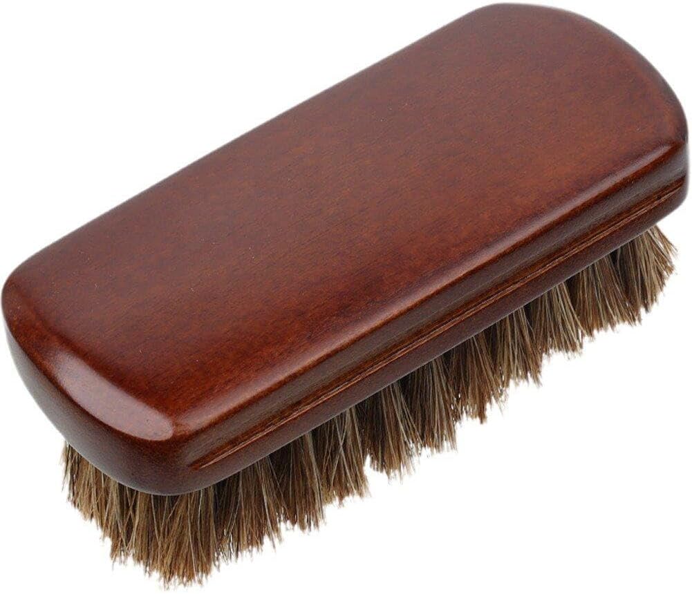 Horse Hair Beard Brush Men's Mustache Brush Military Beard Brush Vegan Beard Brush Promotes Beard Growth for Daily Care
