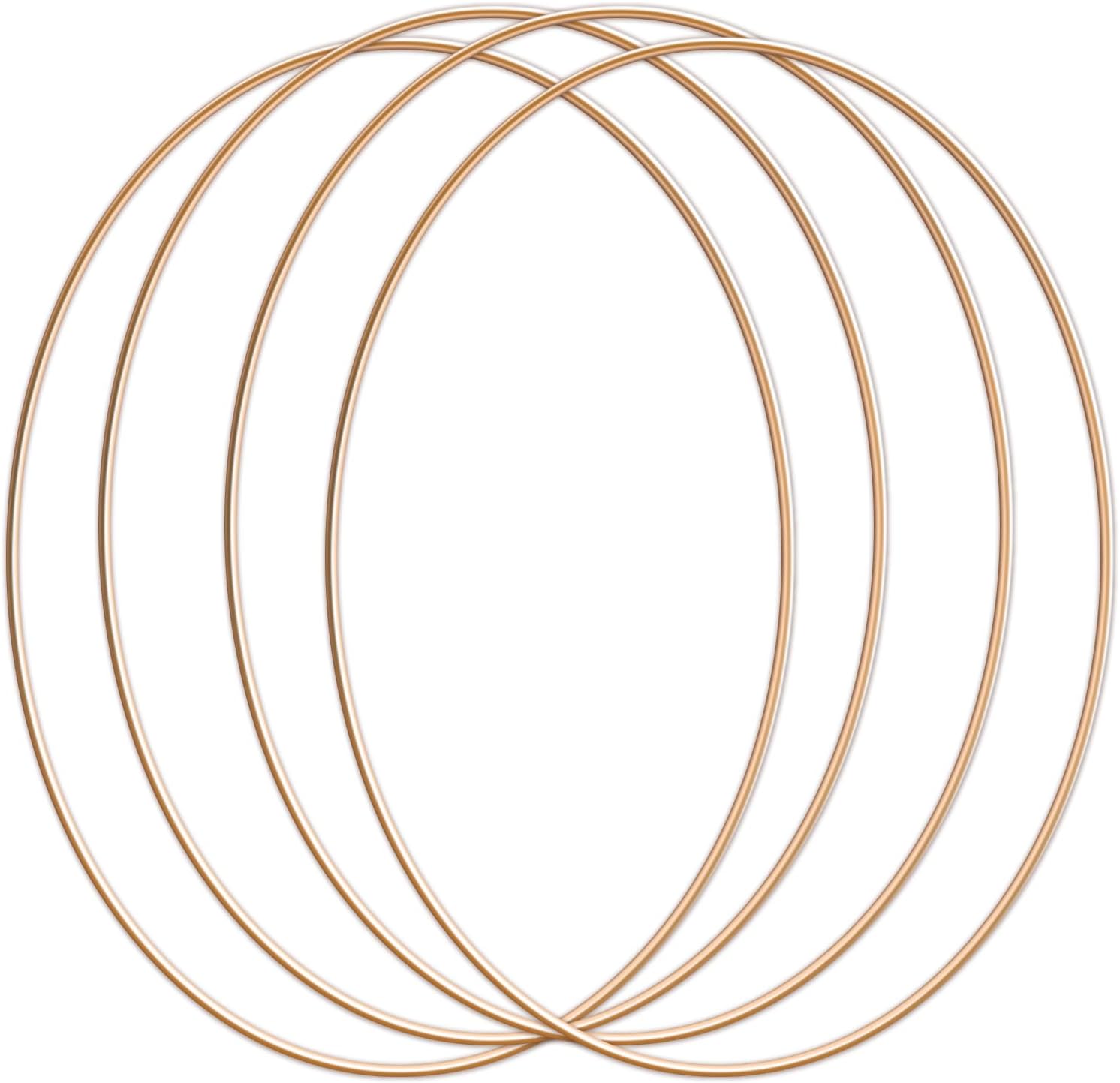 YQQYG 4PCS 12 Inch Metal Ring for Crafts, Dream Catcher Rings, Circles Hoop Floral Macrame Centerpiece Wreath Rings for Making Garlands Wedding Decorations Tassel Dream