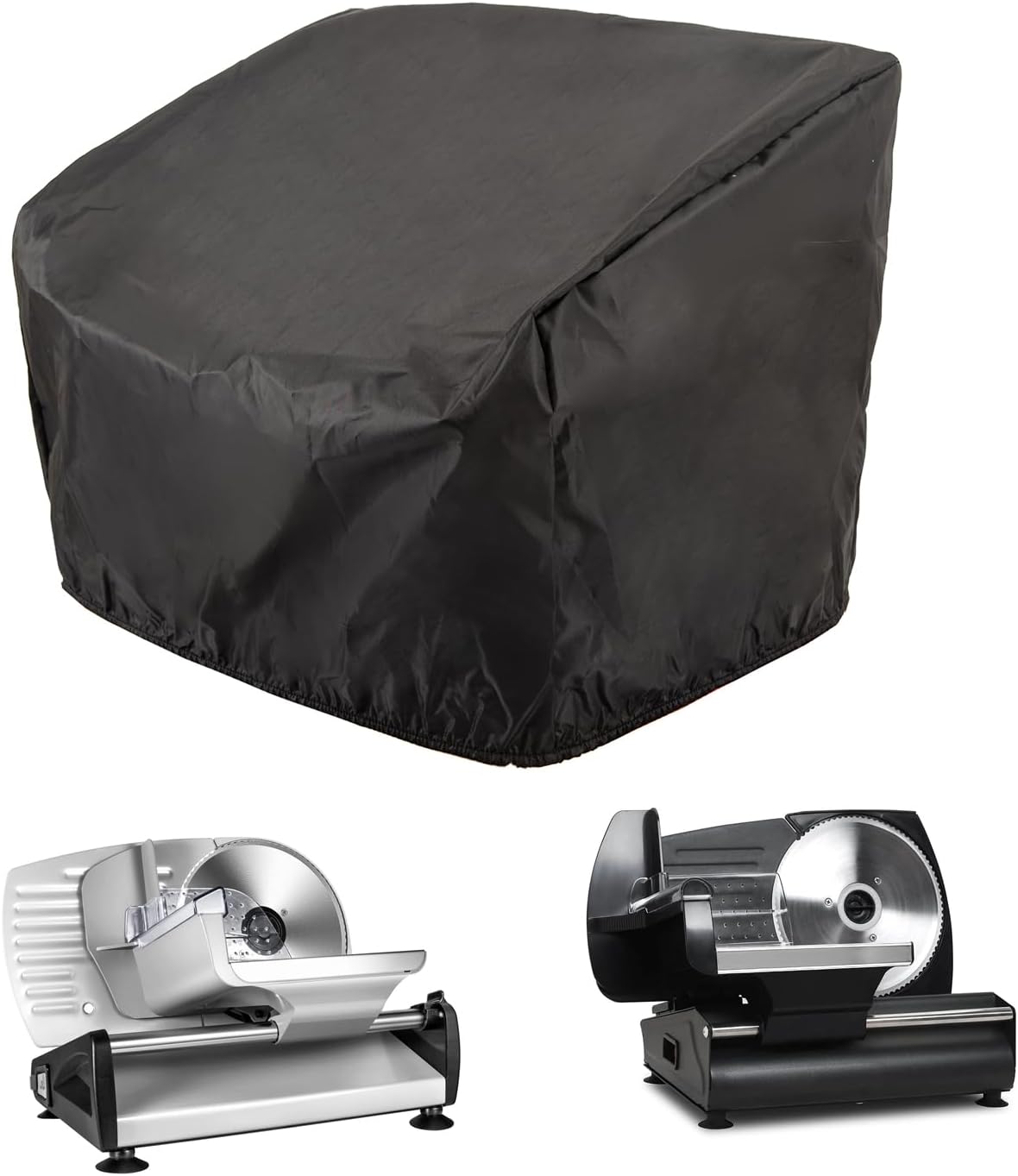 Meat Slicer Cover,Food Slicer Cover,Waterproof Small Kitchen Appliance Covers, Compatible with OSTBA Anescra Borlebbi Chefman and All 7.5" Household 200W 150W Meat Slicers for Home