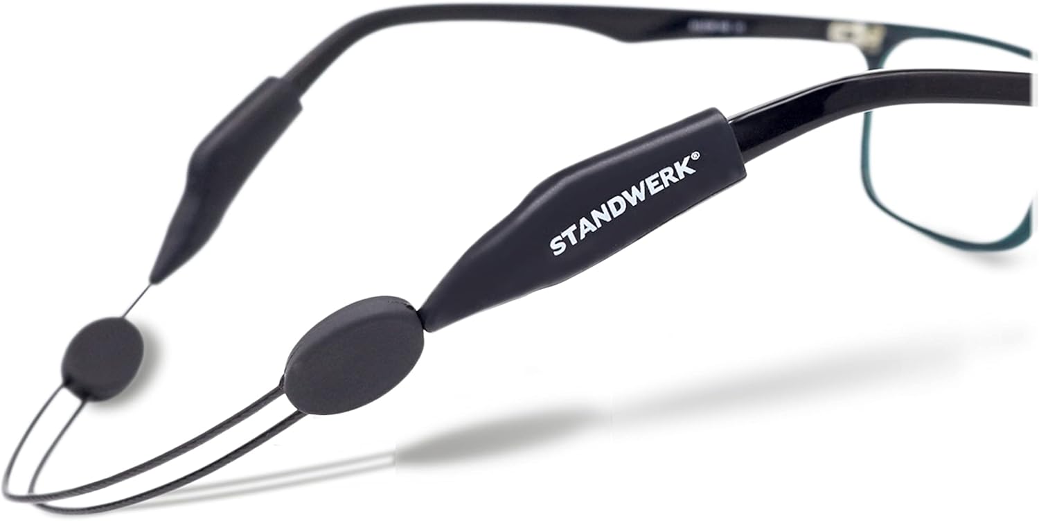 STANDWERK® Eyewear Strap - Extremely Reliable Sports Glasses Strap for Women Kids Men - Glasses Holder Suitable for Sports & Leisure - eyewear cord - unisex