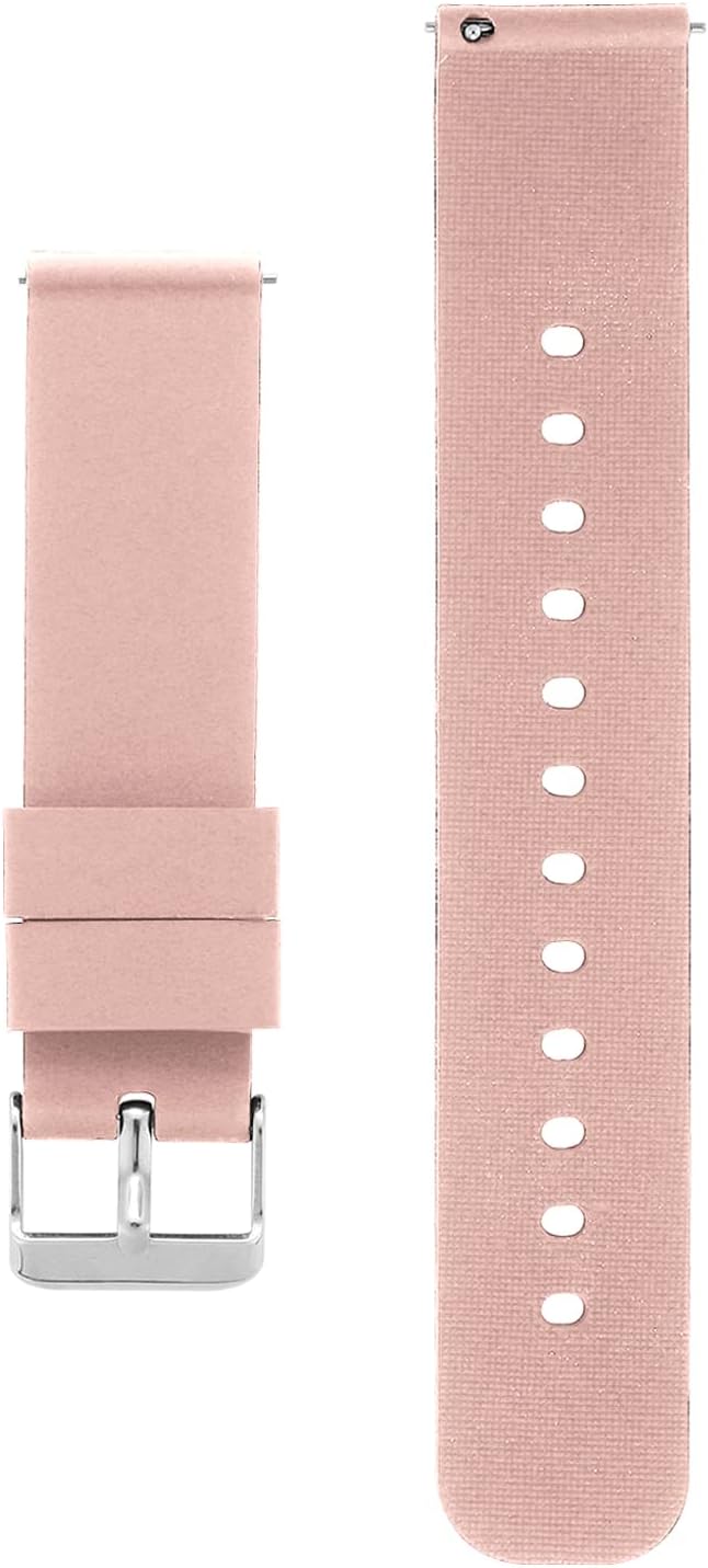 Cobee Silicone Watch Bands - Quick Release Waterproof Soft Rubber Replacement Straps with Silver Plated Stainless Steel Buckle