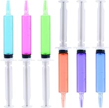 FOCUSLINE 50 Pack jelly Shot Syringes, 1.5 OZ Capacity Reusable Party Springe for jelly Shot, Durable jelly Shot Syringes for Halloween Thanksgiving Christmas Bachelorette Parties