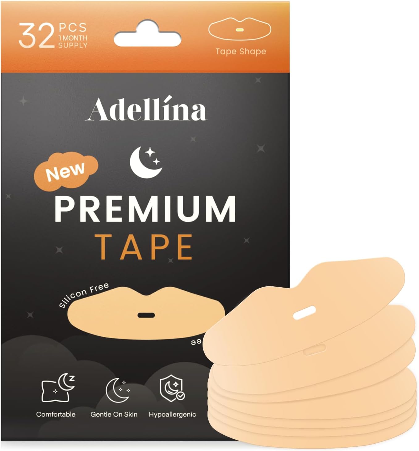 Mouth Tape for Sleeping, Premium Breathable Mouth Tape, Comfortable Anti Snoring, Improved Nasal Breathing, Hypoallergenic Mouth Tape, Pain Free Removal - Medical Grade No Irritation 32 Strips